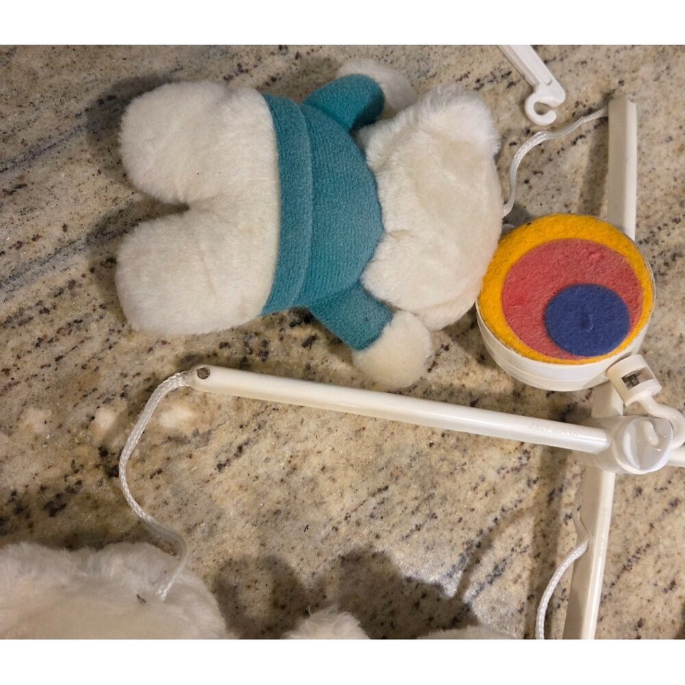 Jolly Jumper Vintage Hanging Teddy Bear Rainbow Mobile 80's Retr Kids Baby Room - Picture 8 of 11